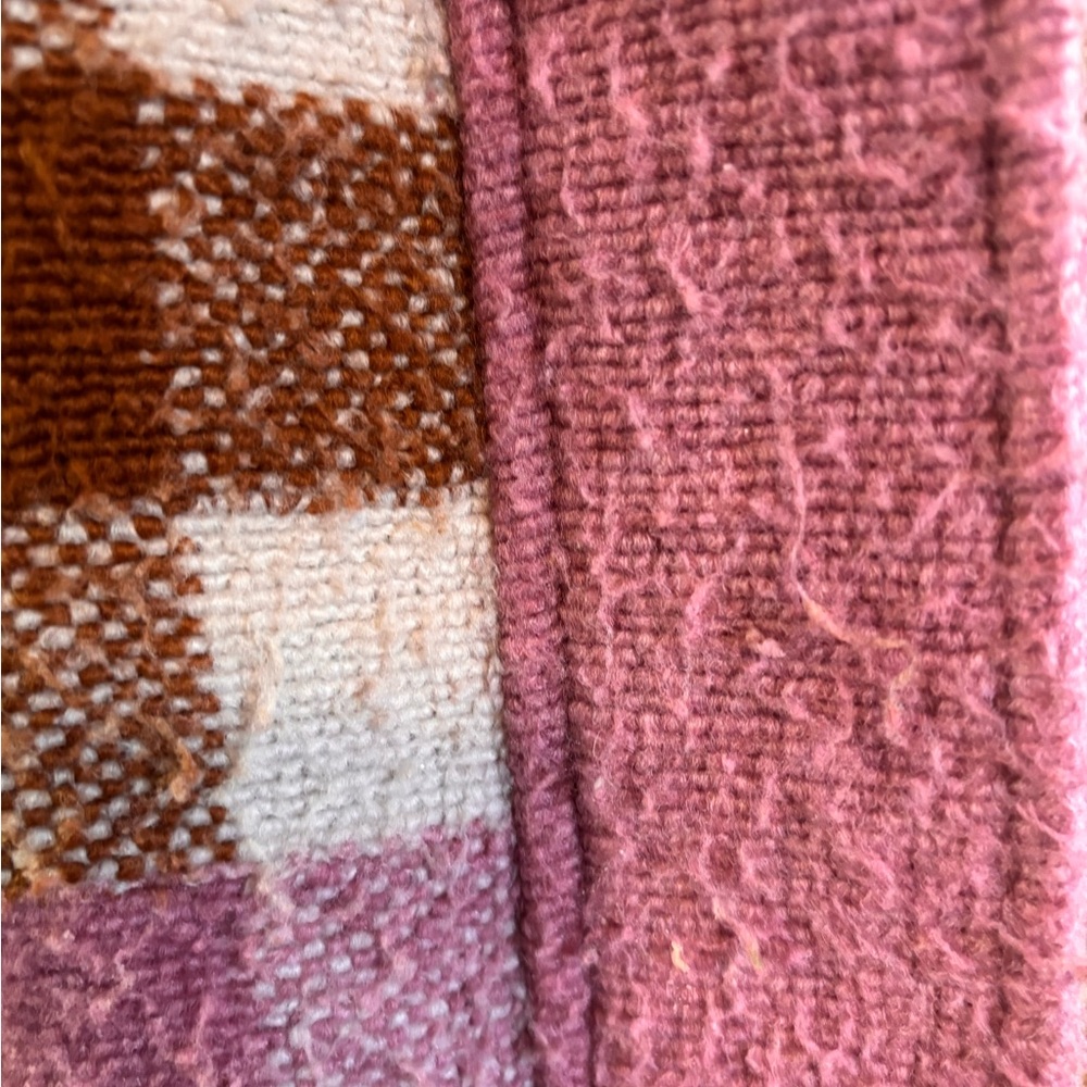 Varley Pink and Brown Checkered Teddy Jacket - Picture 6 of 8